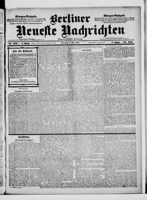 Berliner Neueste Nachrichten vom 05.05.1901
