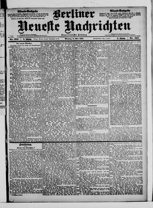 Berliner Neueste Nachrichten vom 06.05.1901