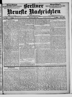 Berliner Neueste Nachrichten vom 08.05.1901