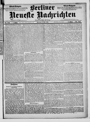 Berliner Neueste Nachrichten vom 08.05.1901