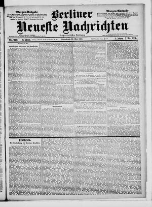 Berliner Neueste Nachrichten vom 11.05.1901