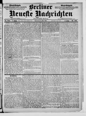 Berliner Neueste Nachrichten vom 11.05.1901