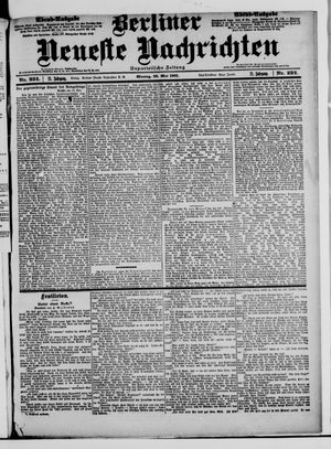 Berliner Neueste Nachrichten vom 20.05.1901