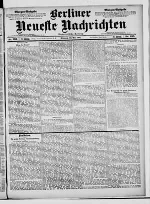 Berliner Neueste Nachrichten vom 22.05.1901