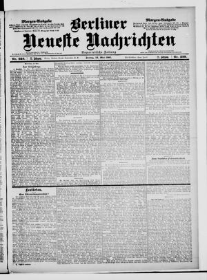Berliner Neueste Nachrichten vom 24.05.1901