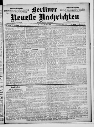 Berliner Neueste Nachrichten vom 25.05.1901