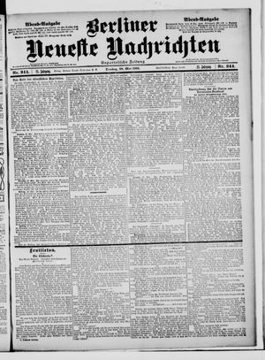 Berliner Neueste Nachrichten vom 28.05.1901
