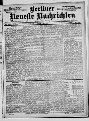 Berliner Neueste Nachrichten vom 02.06.1901