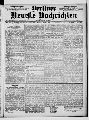 Berliner Neueste Nachrichten vom 13.06.1901