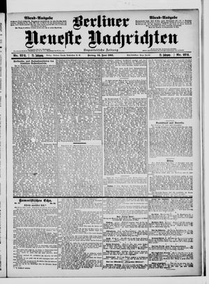 Berliner Neueste Nachrichten vom 14.06.1901