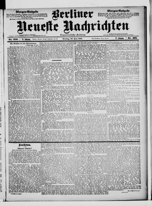 Berliner Neueste Nachrichten vom 18.06.1901