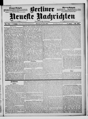 Berliner Neueste Nachrichten vom 19.06.1901