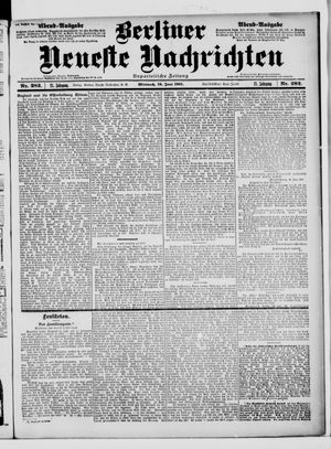 Berliner Neueste Nachrichten vom 19.06.1901