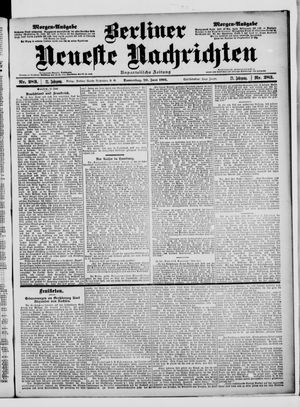 Berliner Neueste Nachrichten vom 20.06.1901