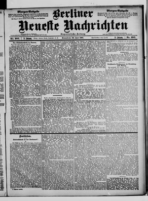 Berliner Neueste Nachrichten vom 22.06.1901