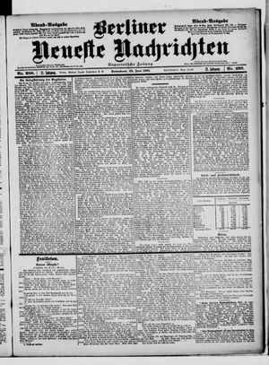 Berliner Neueste Nachrichten vom 22.06.1901