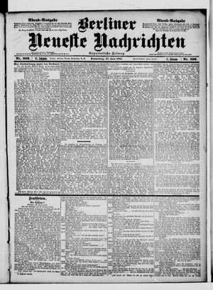 Berliner Neueste Nachrichten vom 27.06.1901