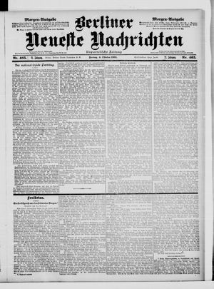 Berliner Neueste Nachrichten vom 04.10.1901