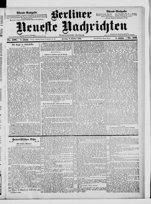Berliner Neueste Nachrichten vom 04.10.1901