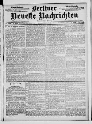 Berliner Neueste Nachrichten vom 08.10.1901