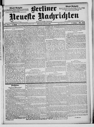 Berliner Neueste Nachrichten vom 09.10.1901