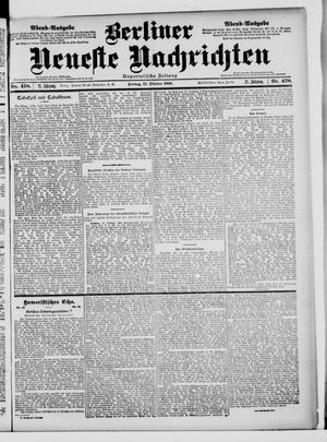 Berliner Neueste Nachrichten vom 11.10.1901