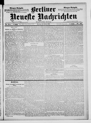 Berliner Neueste Nachrichten on Oct 13, 1901