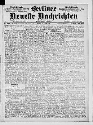 Berliner Neueste Nachrichten vom 14.10.1901