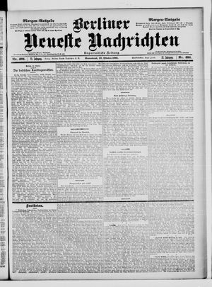 Berliner Neueste Nachrichten vom 19.10.1901