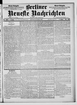 Berliner Neueste Nachrichten vom 19.10.1901