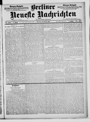 Berliner Neueste Nachrichten vom 23.10.1901