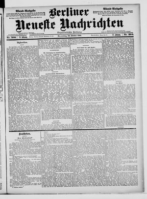 Berliner Neueste Nachrichten vom 24.10.1901