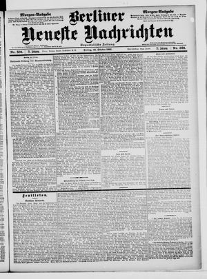 Berliner Neueste Nachrichten vom 25.10.1901