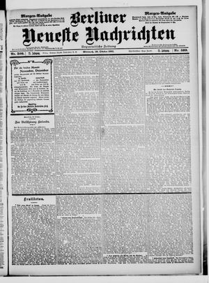 Berliner Neueste Nachrichten vom 30.10.1901