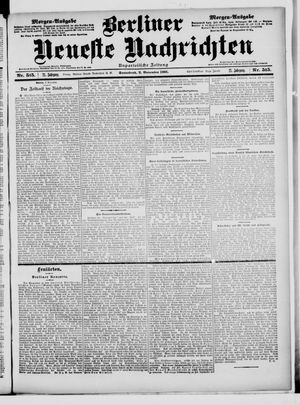 Berliner Neueste Nachrichten vom 02.11.1901