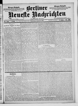 Berliner Neueste Nachrichten vom 07.11.1901