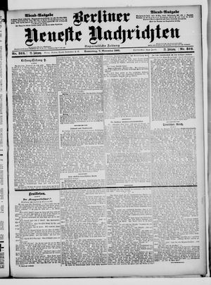 Berliner Neueste Nachrichten vom 07.11.1901