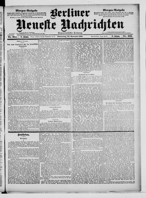 Berliner Neueste Nachrichten vom 14.11.1901