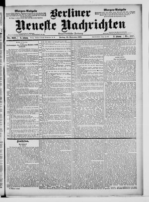 Berliner Neueste Nachrichten vom 15.11.1901