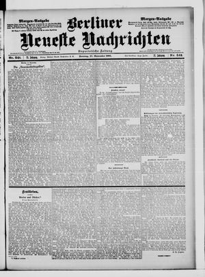 Berliner Neueste Nachrichten vom 17.11.1901