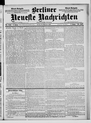 Berliner Neueste Nachrichten vom 22.11.1901