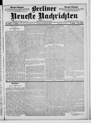 Berliner Neueste Nachrichten vom 26.11.1901