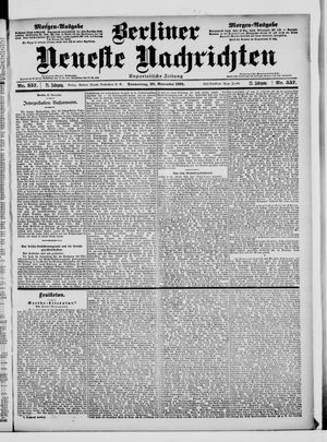 Berliner Neueste Nachrichten vom 28.11.1901