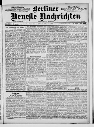 Berliner Neueste Nachrichten on Dec 4, 1901