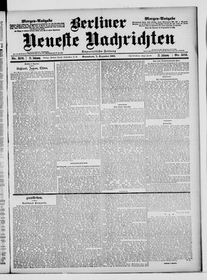 Berliner Neueste Nachrichten vom 07.12.1901