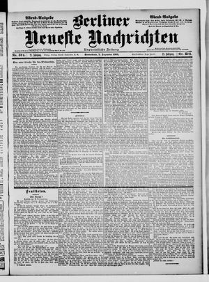 Berliner Neueste Nachrichten vom 07.12.1901