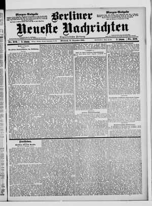 Berliner Neueste Nachrichten vom 11.12.1901