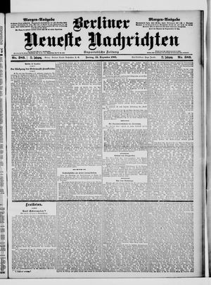 Berliner Neueste Nachrichten vom 13.12.1901