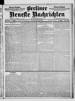 Berliner Neueste Nachrichten vom 15.12.1901