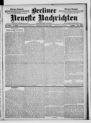 Berliner Neueste Nachrichten vom 21.12.1901